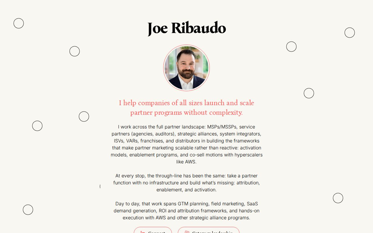 Joe Ribaudo: Marketing Leader